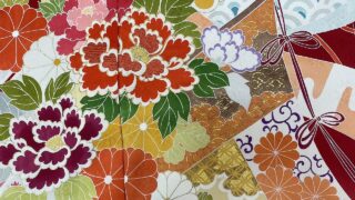 手書き友禅訪問着 ◇豊穣といった意味を持つ柄です。 手書き友禅訪問着